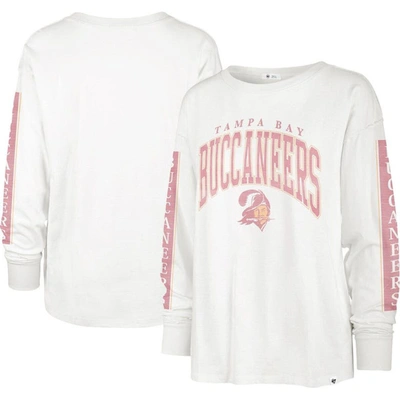 47 ' White Tampa Bay Buccaneers Statement Long Sleeve T-shirt In Cream