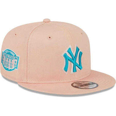 New Era Pink New York Yankees  Sky Aqua Undervisor 9fifty Snapback Hat