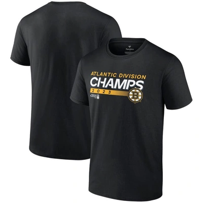 Fanatics Branded  Black Boston Bruins 2023 Atlantic Division Champions T-shirt