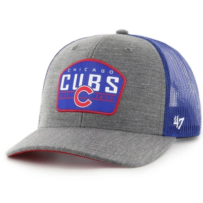 47 ' Charcoal Chicago Cubs Slate Trucker Snapback Hat