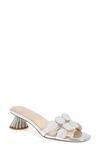 Cecelia New York Bunny Slide Sandal In Silver
