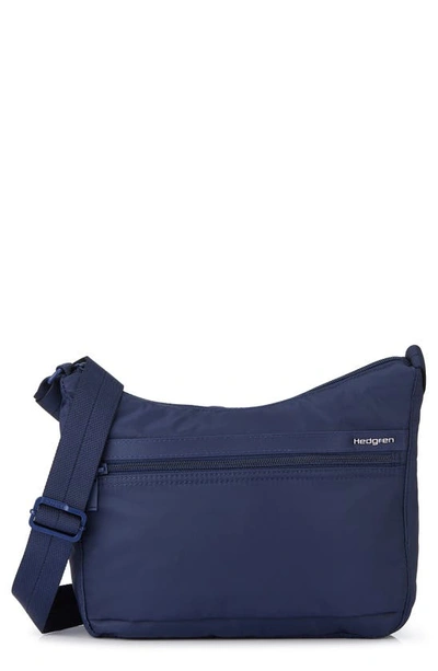 Hedgren Harpers Rfid Water Repellent Shoulder Bag In Blue