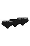 Hugo Boss 3-pack Traditional Cotton Briefs In Black