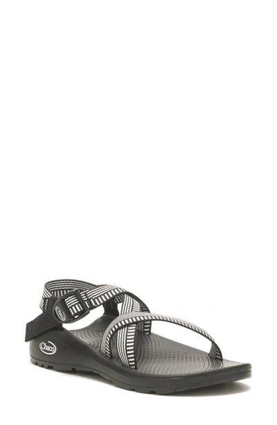Chaco Zcloud Womens Striped Slingback Ankle Strap In Black