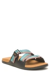 Chaco Chillos Slide Sandal In Rising Teal