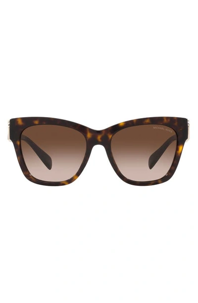 Michael Kors Empire 55mm Gradient Cat Eye Sunglasses In Dk Tort