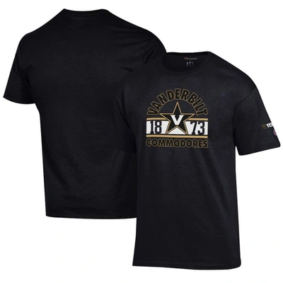 Champion Black Vanderbilt Commodores 150th Anniversary 1873 Jersey T-shirt