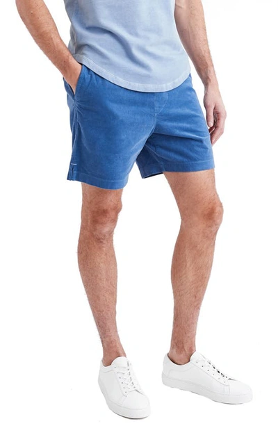 Goodlife Stretch Corduroy Shorts In Riverside Blue