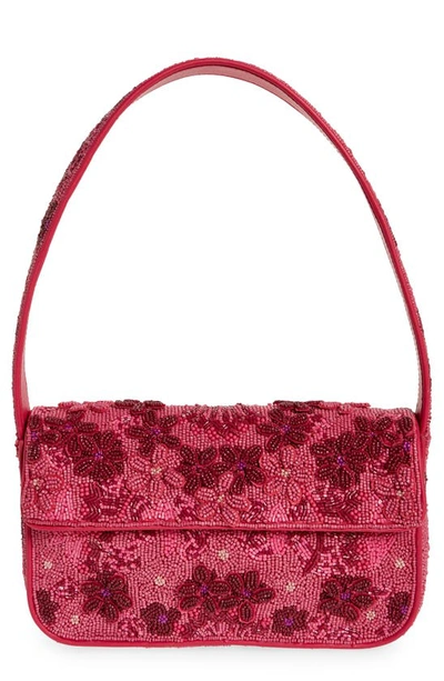 Staud Tommy Beaded Shoulder Bag In Blossom Garden Party