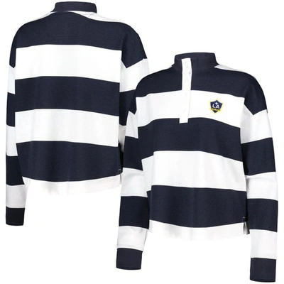 Antigua White La Galaxy Radical Rugby Stripe Long Sleeve T-shirt