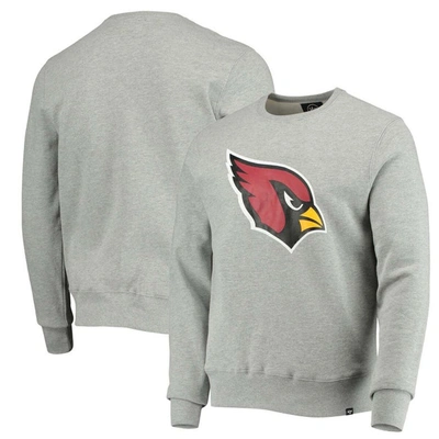 47 ' Heathered Grey Arizona Cardinals Imprint Headline Logo Pullover Sweatshirt In Heather Grey