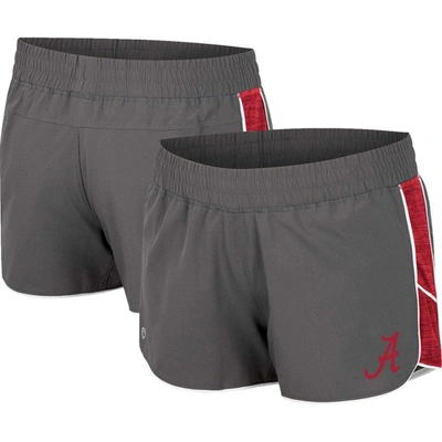 Colosseum Grey Alabama Crimson Tide Pull The Switch Running Shorts