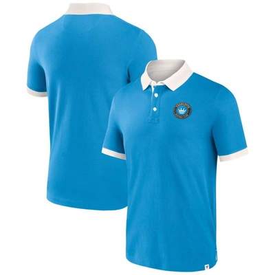 Fanatics Branded Blue Charlotte Fc Second Period Polo Shirt