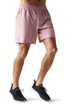 Rhone Mako 7-inch Shorts In Pink Salt