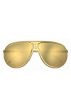 Carrera Eyewear Superchampion 99mm Aviator Sunglasses In Gold/ Multilayer Gold