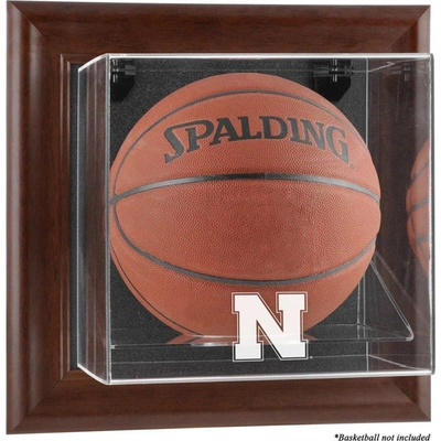 Fanatics Authentic Nebraska Huskers Brown Framed Wall-mountable Basketball Display Case