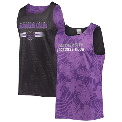 Foco Purple/black Panther City Lacrosse Club Reversible Mesh Tank Top