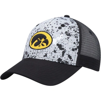 Colosseum Men's  Gray, Black Iowa Hawkeyes Love Fern Trucker Snapback Hat In Gray,black
