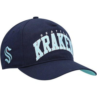 47 ' Deep Sea Blue Seattle Kraken Block Arch Hitch Snapback Hat