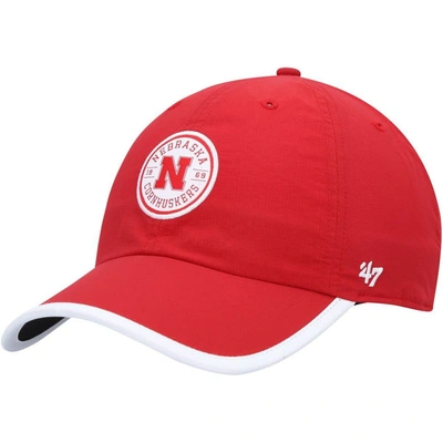 47 '  Scarlet Nebraska Huskers Microburst Clean Up Adjustable Hat