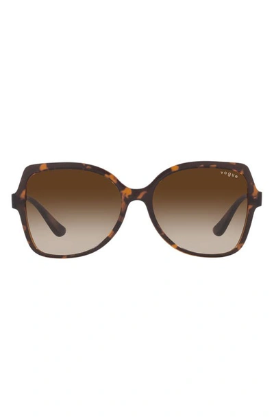 Vogue 56mm Gradient Butterfly Sunglasses In Brown Gradient