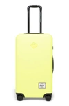 Herschel Supply Co Heritage Hardshell Spinner In Safety Yellow