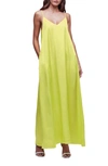 L Agence Hartley Trapeze Slipdress In Lime