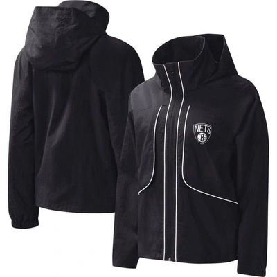 G-iii 4her By Carl Banks Black Brooklyn Nets Last Shot Full-zip Hoodie