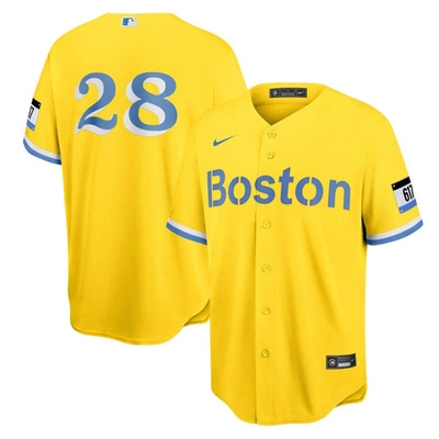 Nike J.d. Martinez Gold Boston Red Sox City Connect Replica Player Jersey