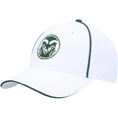 Colosseum White Colorado State Rams Take Your Time Snapback Hat