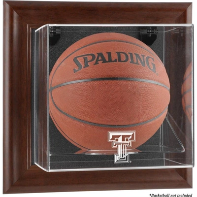 Fanatics Authentic Texas Tech Red Raiders Brown Framed Wall-mountable Basketball Display Case