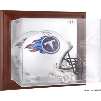 Fanatics Authentic Tennessee Titans Brown Framed Wall-mountable Logo Helmet Case