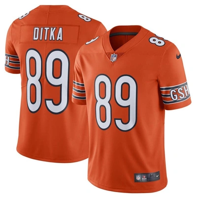 Nike Mike Ditka Orange Chicago Bears Alternate Vapor Untouchable Limited Retired Player Jersey