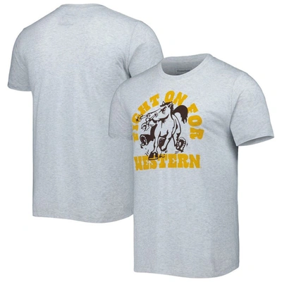 Homefield Heather Gray Western Michigan Broncos Fight On For Western T-shirt