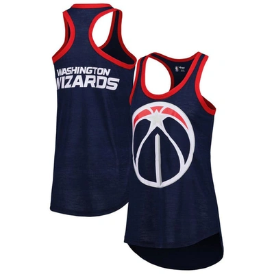 G-iii 4her By Carl Banks Navy Washington Wizards Showdown Scoop-neck Racerback Tank Top
