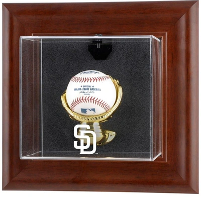 Fanatics Authentic San Diego Padres Brown Framed Wall-mounted Logo Baseball Display Case