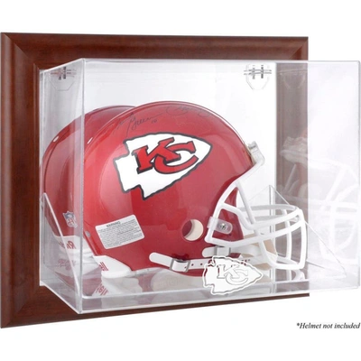 Fanatics Authentic Kansas City Chiefs Brown Framed Wall-mountable Logo Helmet Case
