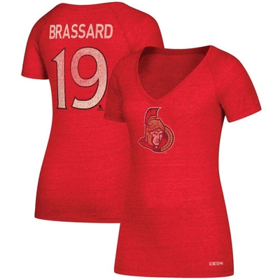 Ccm Women's  Derick Brassard Red Ottawa Senators Name And Number V-neck T-shirt