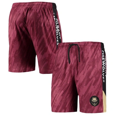 Foco Maroon Albany Firewolves Static Mesh Shorts