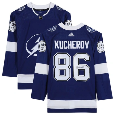 Fanatics Authentic Nikita Kucherov Tampa Bay Lightning Autographed Blue Adidas Authentic Jersey