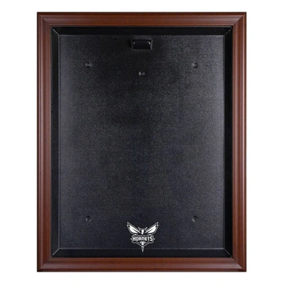 Fanatics Authentic Charlotte Hornets Brown Framed Team Logo Jersey Display Case