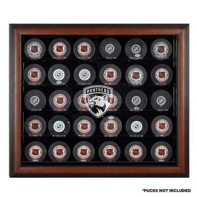 Fanatics Authentic Florida Panthers 30-puck Brown Display Case