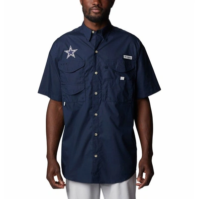 Columbia Navy Dallas Cowboys Bonehead Team Button-up Shirt