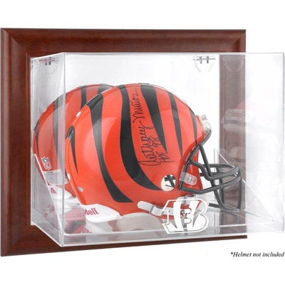 Fanatics Authentic Cincinnati Bengals Brown Framed Wall-mountable Logo Helmet Case