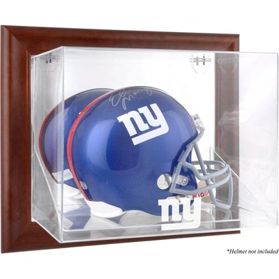 Fanatics Authentic New York Giants Brown Framed Wall-mountable Logo Helmet Case