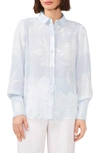 Halogen Solid Button-up Shirt In Blooming Blue