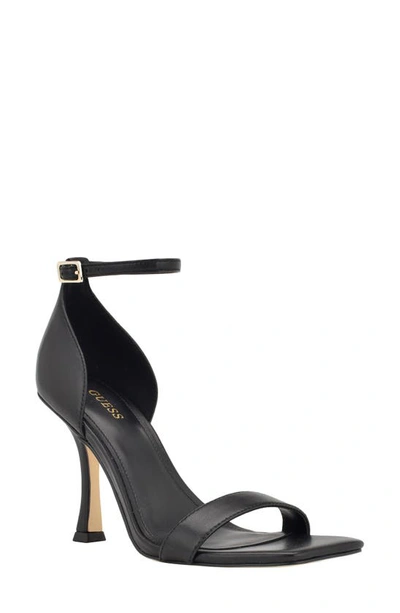 Guess Yael Ankle Strap Sandal In Black