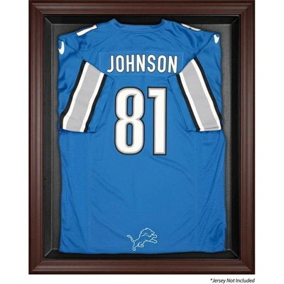 Fanatics Authentic Detroit Lions Brown Framed Logo Jersey Display Case