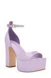 Guess Selima Ankle Strap Platform Sandal In Medium Purple