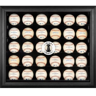 Fanatics Authentic Oakland Athletics Logo Black Framed 30-ball Display Case